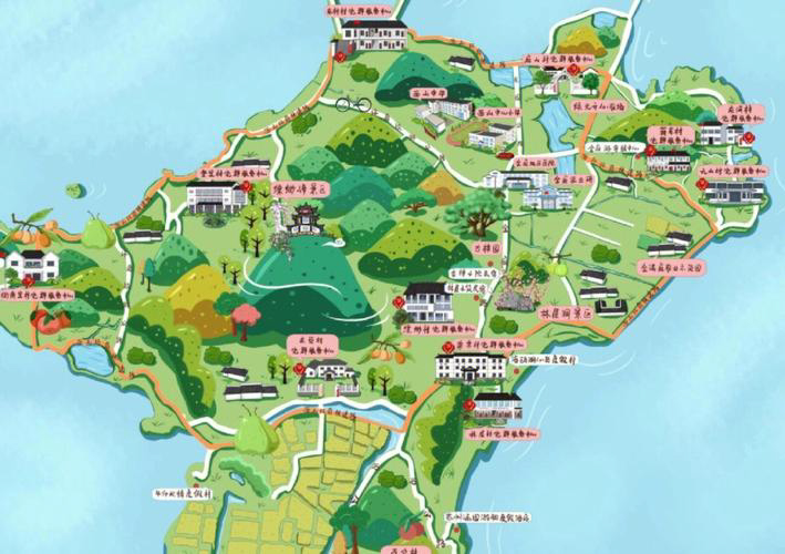 蚌埠手绘地图旅游的独特视角