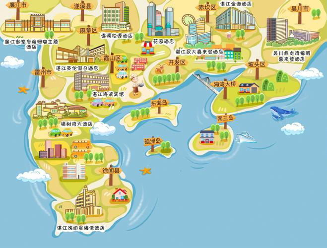 蚌埠手绘地图旅游的艺术指南