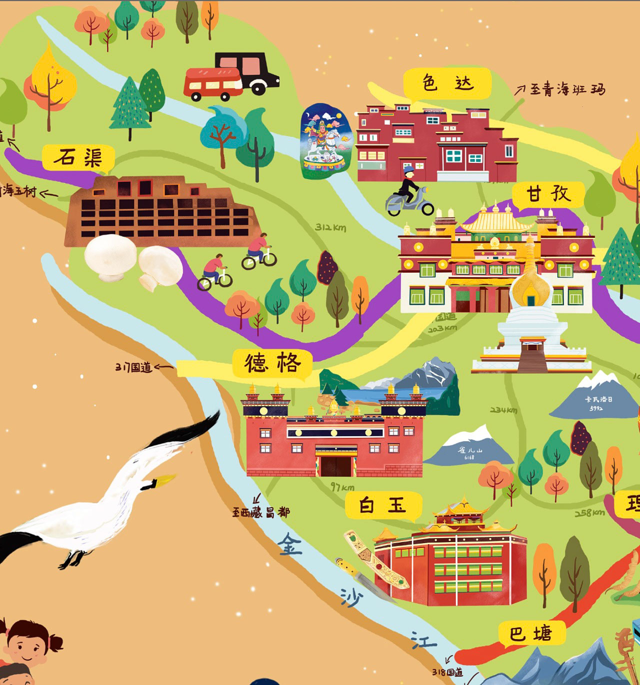 蚌埠手绘地图景区的文化宝库